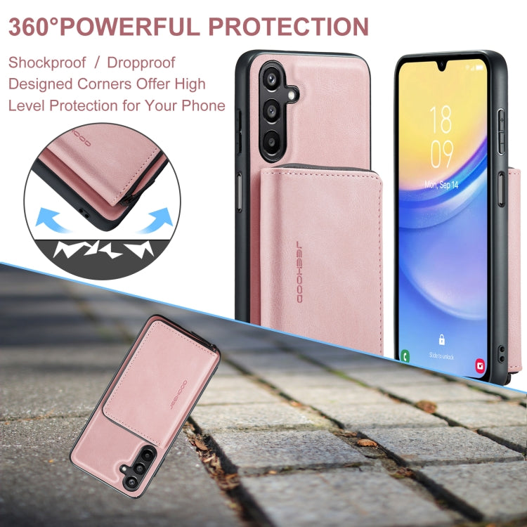 JEEHOOD Magnetic Zipper Horizontal Flip Leather Phone Case, For Samsung Galaxy A15 5G, For Samsung Galaxy A55 5G, For Samsung Galaxy A35 5G, For Samsung Galaxy S24 Ultra 5G, For Samsung Galaxy S24+ 5G, For Samsung Galaxy S24 5G                         ...