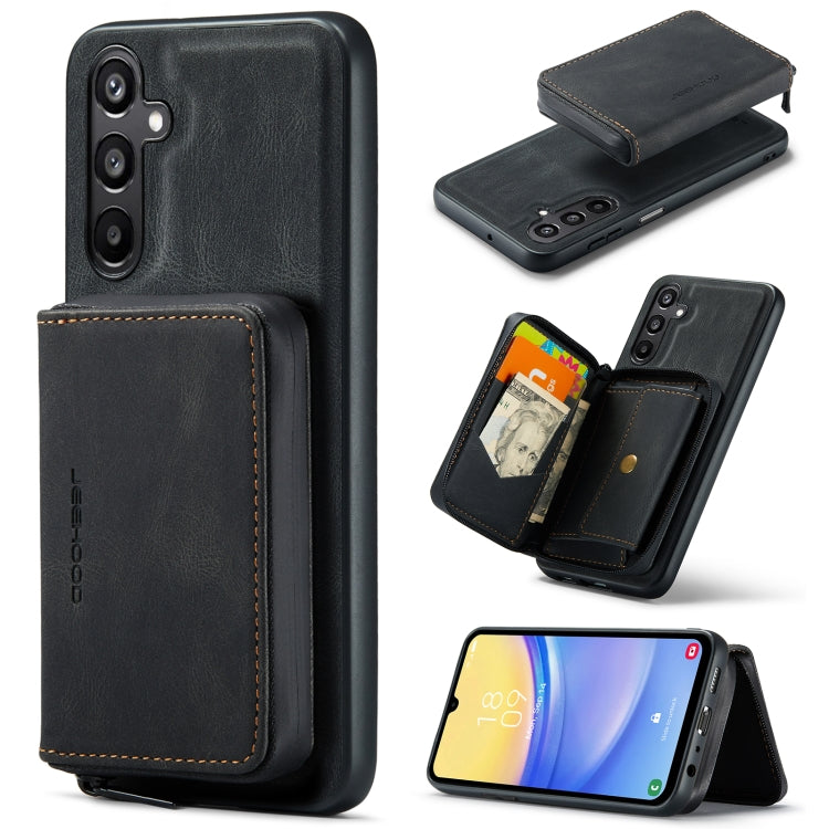 JEEHOOD Magnetic Zipper Horizontal Flip Leather Phone Case, For Samsung Galaxy A15 5G, For Samsung Galaxy A55 5G, For Samsung Galaxy A35 5G, For Samsung Galaxy S24 Ultra 5G, For Samsung Galaxy S24+ 5G, For Samsung Galaxy S24 5G                         ...