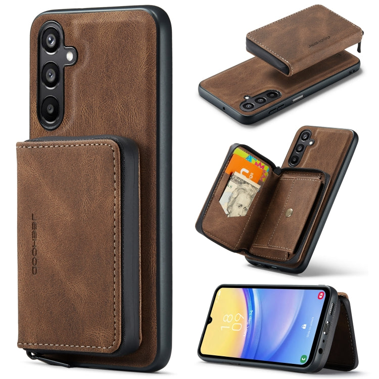 JEEHOOD Magnetic Zipper Horizontal Flip Leather Phone Case, For Samsung Galaxy A15 5G, For Samsung Galaxy A55 5G, For Samsung Galaxy A35 5G, For Samsung Galaxy S24 Ultra 5G, For Samsung Galaxy S24+ 5G, For Samsung Galaxy S24 5G                         ...