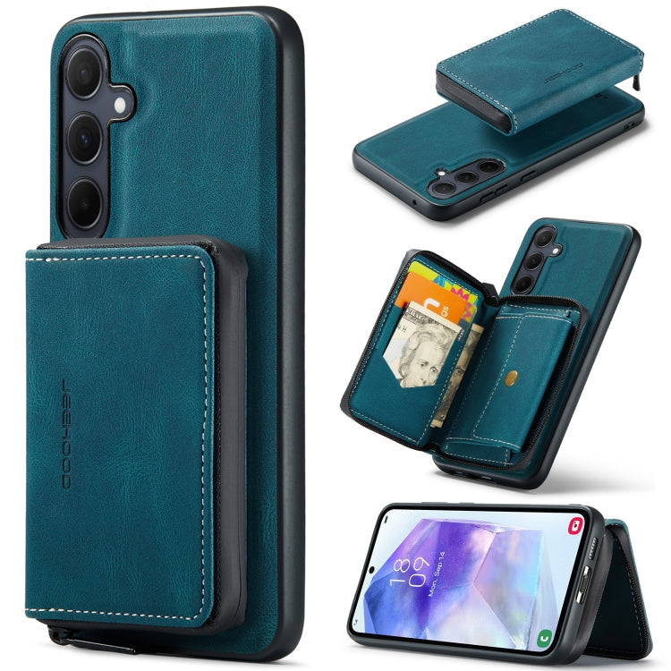 JEEHOOD Magnetic Zipper Horizontal Flip Leather Phone Case, For Samsung Galaxy A15 5G, For Samsung Galaxy A55 5G, For Samsung Galaxy A35 5G, For Samsung Galaxy S24 Ultra 5G, For Samsung Galaxy S24+ 5G, For Samsung Galaxy S24 5G                         ...