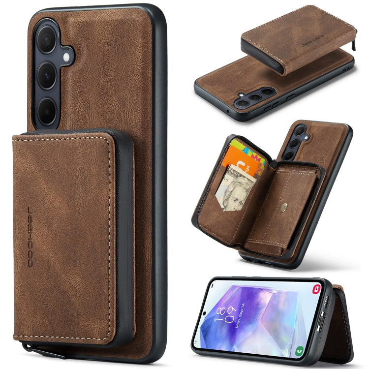 JEEHOOD Magnetic Zipper Horizontal Flip Leather Phone Case, For Samsung Galaxy A15 5G, For Samsung Galaxy A55 5G, For Samsung Galaxy A35 5G, For Samsung Galaxy S24 Ultra 5G, For Samsung Galaxy S24+ 5G, For Samsung Galaxy S24 5G                         ...