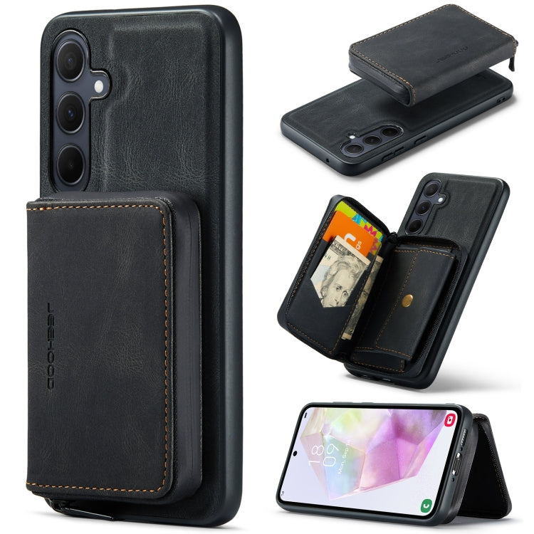 JEEHOOD Magnetic Zipper Horizontal Flip Leather Phone Case, For Samsung Galaxy A15 5G, For Samsung Galaxy A55 5G, For Samsung Galaxy A35 5G, For Samsung Galaxy S24 Ultra 5G, For Samsung Galaxy S24+ 5G, For Samsung Galaxy S24 5G                         ...