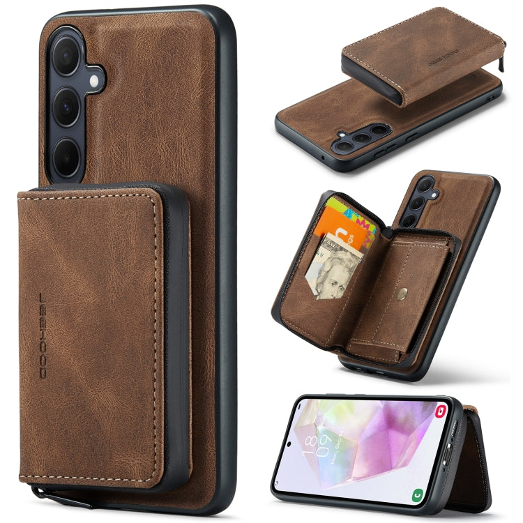 JEEHOOD Magnetic Zipper Horizontal Flip Leather Phone Case, For Samsung Galaxy A15 5G, For Samsung Galaxy A55 5G, For Samsung Galaxy A35 5G, For Samsung Galaxy S24 Ultra 5G, For Samsung Galaxy S24+ 5G, For Samsung Galaxy S24 5G                         ...