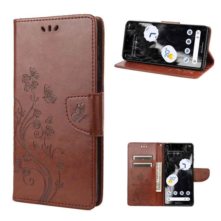 Butterfly Flower Pattern Flip Leather Phone Case, For Google Pixel 7a, For Samsung Galaxy S23 5G, For Samsung Galaxy S23+ 5G, For Samsung Galaxy S23 Ultra 5G
