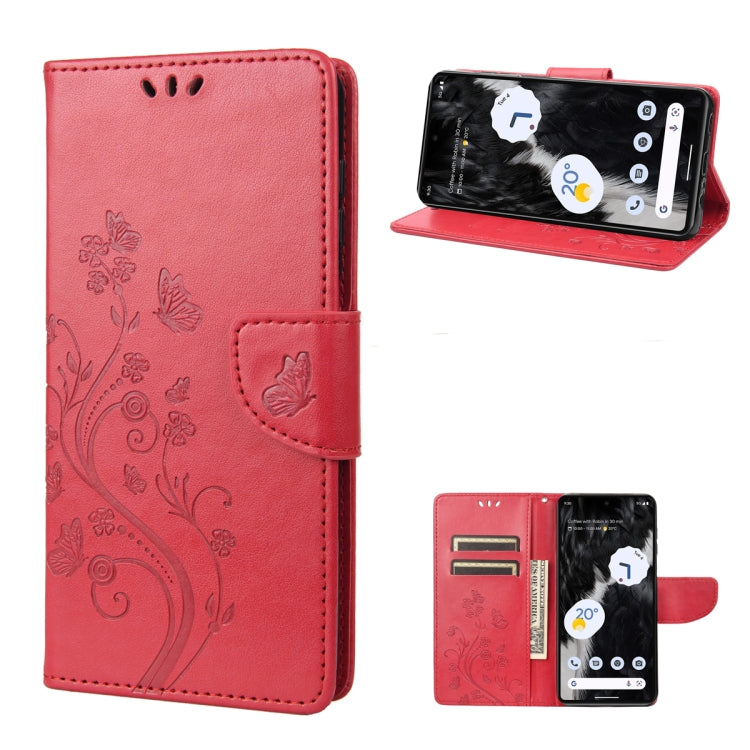 Butterfly Flower Pattern Flip Leather Phone Case, For Google Pixel 7a, For Samsung Galaxy S23 5G, For Samsung Galaxy S23+ 5G, For Samsung Galaxy S23 Ultra 5G