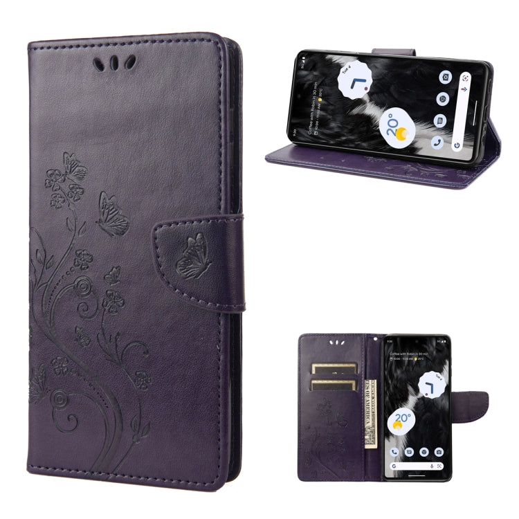 Butterfly Flower Pattern Flip Leather Phone Case, For Google Pixel 7a, For Samsung Galaxy S23 5G, For Samsung Galaxy S23+ 5G, For Samsung Galaxy S23 Ultra 5G