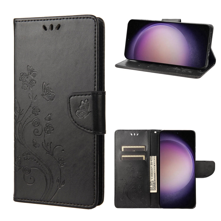 Butterfly Flower Pattern Flip Leather Phone Case, For Google Pixel 7a, For Samsung Galaxy S23 5G, For Samsung Galaxy S23+ 5G, For Samsung Galaxy S23 Ultra 5G