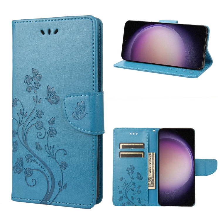 Butterfly Flower Pattern Flip Leather Phone Case, For Google Pixel 7a, For Samsung Galaxy S23 5G, For Samsung Galaxy S23+ 5G, For Samsung Galaxy S23 Ultra 5G