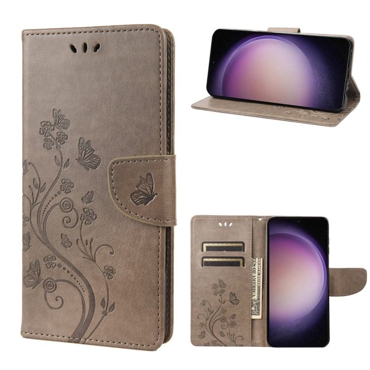 Butterfly Flower Pattern Flip Leather Phone Case, For Google Pixel 7a, For Samsung Galaxy S23 5G, For Samsung Galaxy S23+ 5G, For Samsung Galaxy S23 Ultra 5G