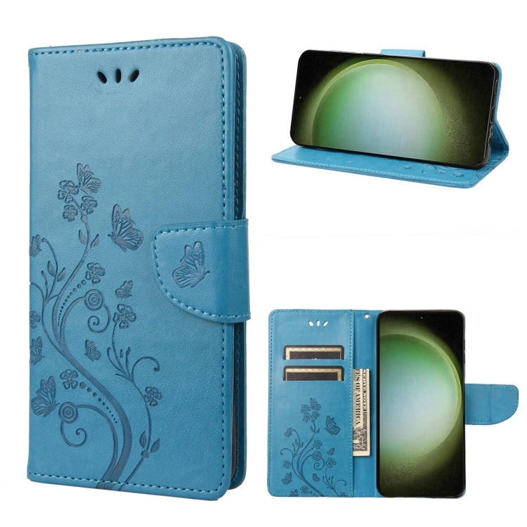 Butterfly Flower Pattern Flip Leather Phone Case, For Google Pixel 7a, For Samsung Galaxy S23 5G, For Samsung Galaxy S23+ 5G, For Samsung Galaxy S23 Ultra 5G