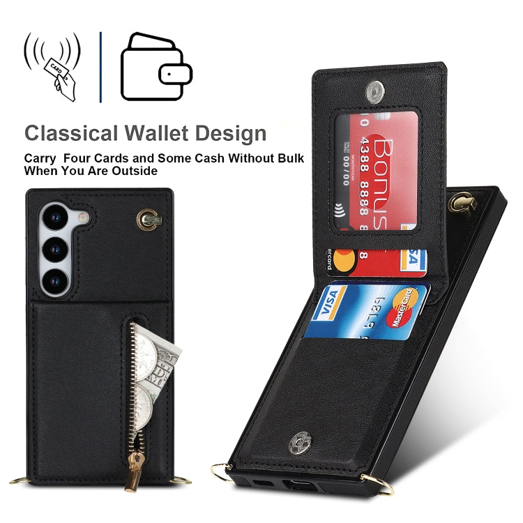 Cross-body Zipper Square TPU+PU Back Cover Case, For Samsung Galaxy S23 5G, For Samsung Galaxy S23+ 5G, For Samsung Galaxy S23 Ultra 5G