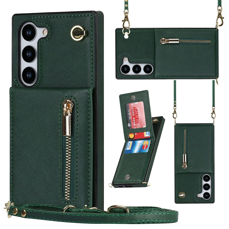 Cross-body Zipper Square TPU+PU Back Cover Case, For Samsung Galaxy S23 5G, For Samsung Galaxy S23+ 5G, For Samsung Galaxy S23 Ultra 5G