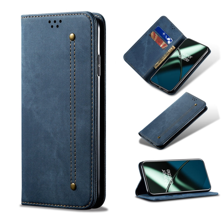 Denim Texture Flip Leather Phone Case, For OnePlus 11, For OnePlus 11R, For OnePlus Ace 2 5G, For vivo iQOO 11, For Samsung Galaxy A54 5G
