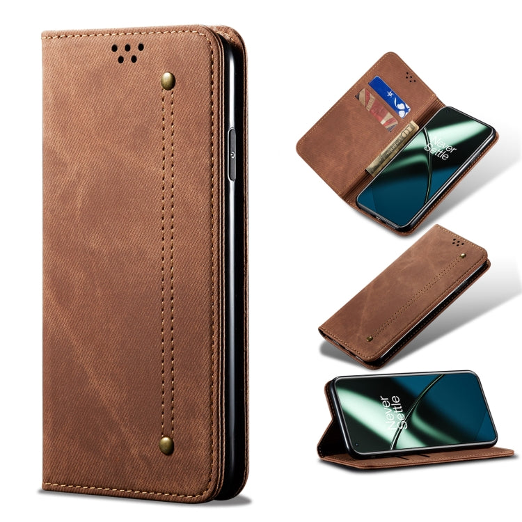 Denim Texture Flip Leather Phone Case, For OnePlus 11, For OnePlus 11R, For OnePlus Ace 2 5G, For vivo iQOO 11, For Samsung Galaxy A54 5G