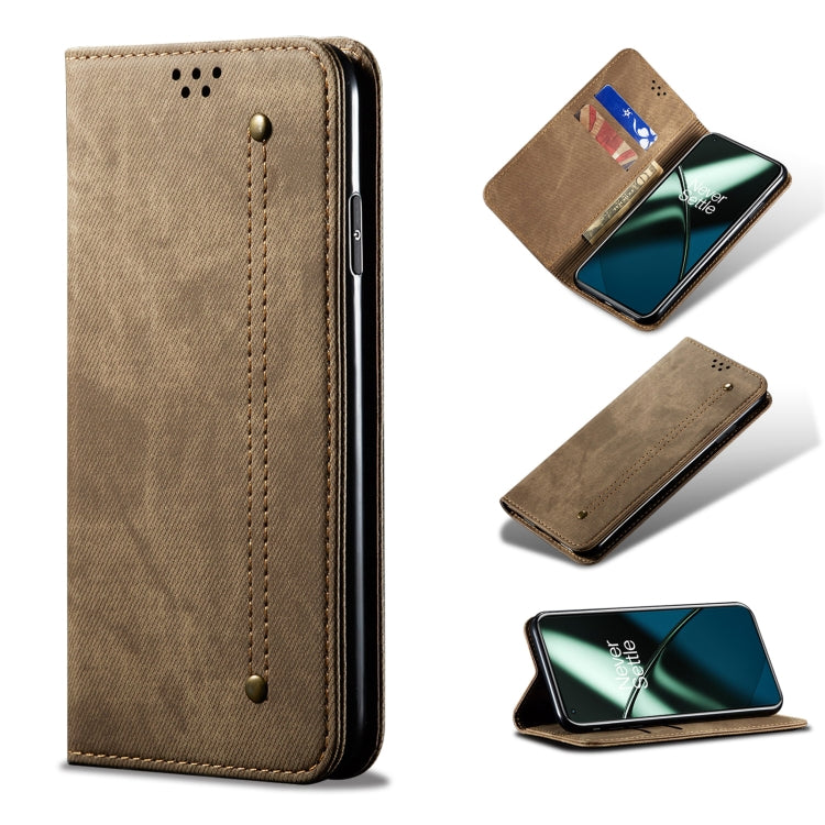 Denim Texture Flip Leather Phone Case, For OnePlus 11, For OnePlus 11R, For OnePlus Ace 2 5G, For vivo iQOO 11, For Samsung Galaxy A54 5G