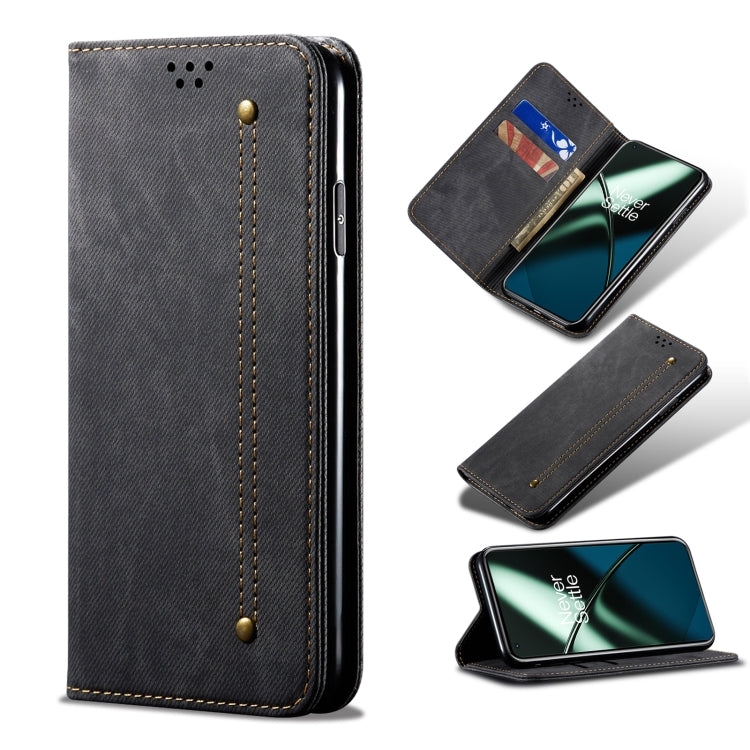 Denim Texture Flip Leather Phone Case, For OnePlus 11, For OnePlus 11R, For OnePlus Ace 2 5G, For vivo iQOO 11, For Samsung Galaxy A54 5G