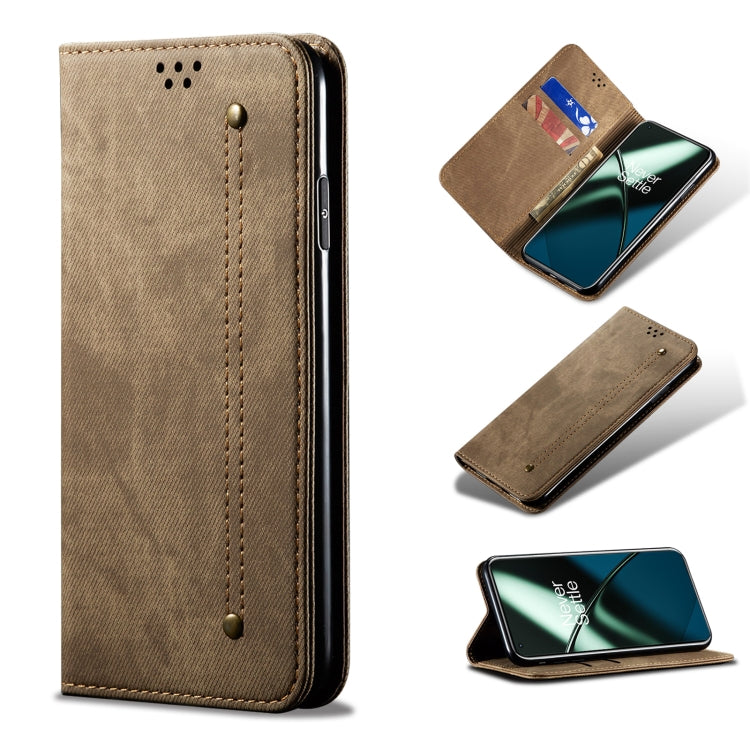 Denim Texture Flip Leather Phone Case, For OnePlus 11, For OnePlus 11R, For OnePlus Ace 2 5G, For vivo iQOO 11, For Samsung Galaxy A54 5G