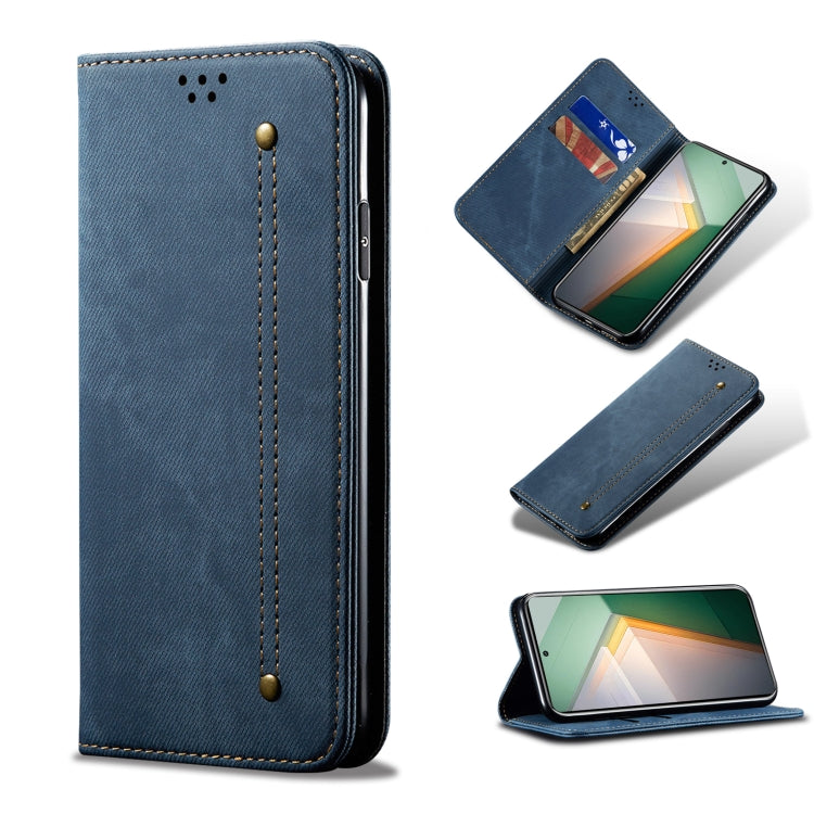 Denim Texture Flip Leather Phone Case, For OnePlus 11, For OnePlus 11R, For OnePlus Ace 2 5G, For vivo iQOO 11, For Samsung Galaxy A54 5G