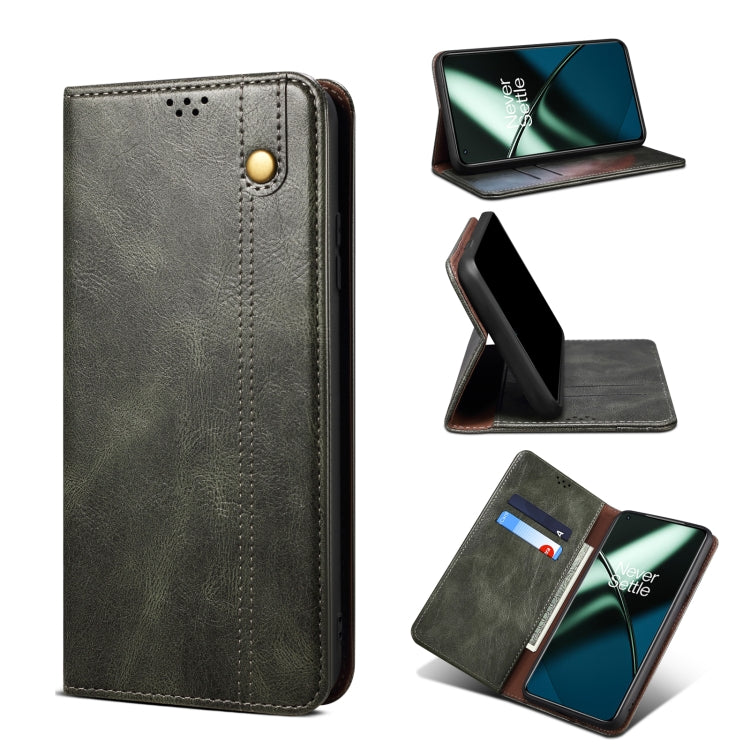 Oil Wax Crazy Horse Texture Leather Phone Case, For OnePlus 11, For OnePlus 11R, For OnePlus Ace 2 5G, For vivo iQOO 11, For Samsung Galaxy A54 5G