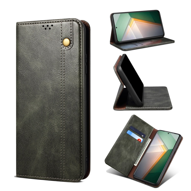 Oil Wax Crazy Horse Texture Leather Phone Case, For OnePlus 11, For OnePlus 11R, For OnePlus Ace 2 5G, For vivo iQOO 11, For Samsung Galaxy A54 5G