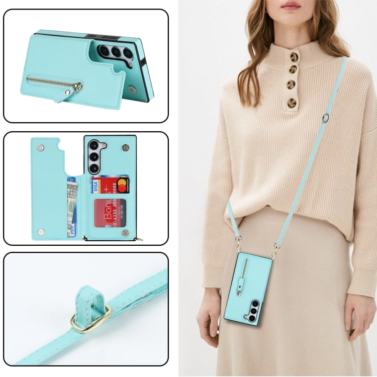 Cross-body Zipper Square Phone Case, For Samsung Galaxy S23 5G, For Samsung Galaxy S23+ 5G, For Samsung Galaxy S23 Ultra 5G