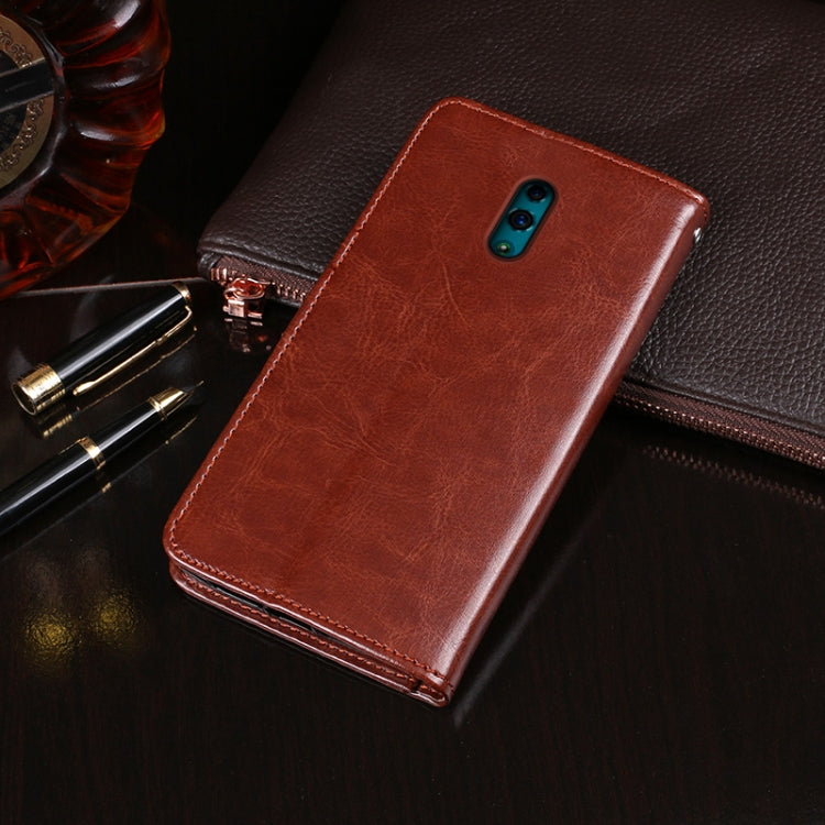 idewei Crazy Horse Texture Horizontal Flip Leather Case with Holder & Card Slots & Wallet, For OPPO Reno, For OPPO Reno2 Z, For OPPO Reno3, For OPPO Reno3 Pro, For OPPO Reno A, For OPPO Reno Ace