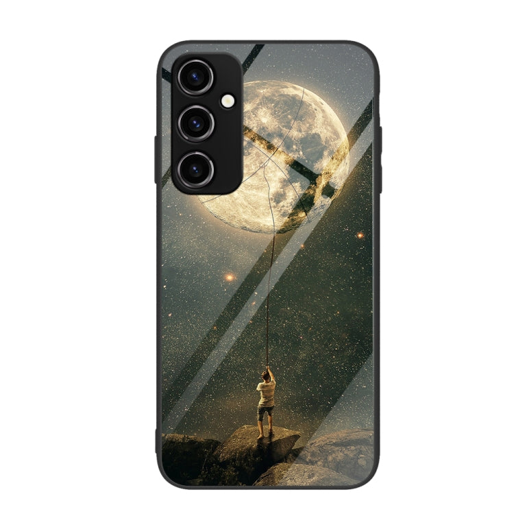 Colorful Painted Glass Phone Case, For Samsung Galaxy A14 5G, For Samsung Galaxy A34 5G, For Samsung Galaxy A54 5G