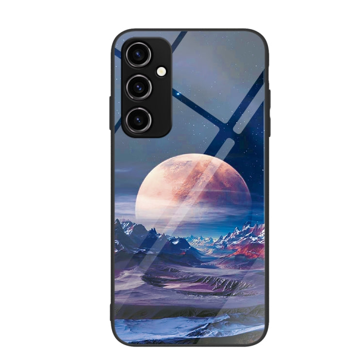 Colorful Painted Glass Phone Case, For Samsung Galaxy A14 5G, For Samsung Galaxy A34 5G, For Samsung Galaxy A54 5G