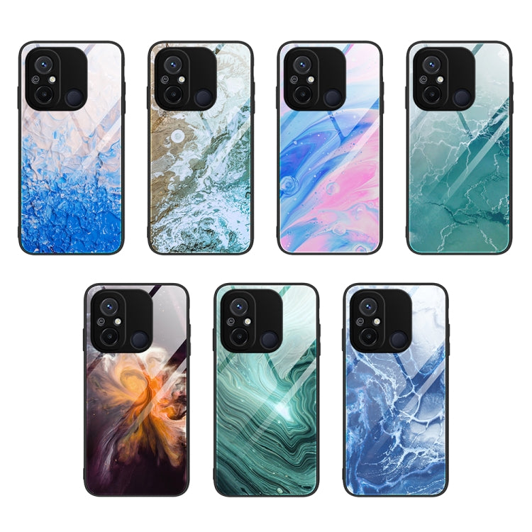 Marble Pattern Glass Phone Case, For Xiaomi Redmi 12C, For Xiaomi Redmi K60/K60 Pro, For Xiaomi Redmi K60E, For Samsung Galaxy A04e, For Samsung Galaxy A14 5G, For Samsung Galaxy A34 5G