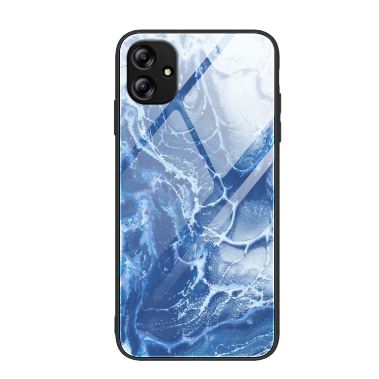 Marble Pattern Glass Phone Case, For Xiaomi Redmi 12C, For Xiaomi Redmi K60/K60 Pro, For Xiaomi Redmi K60E, For Samsung Galaxy A04e, For Samsung Galaxy A14 5G, For Samsung Galaxy A34 5G