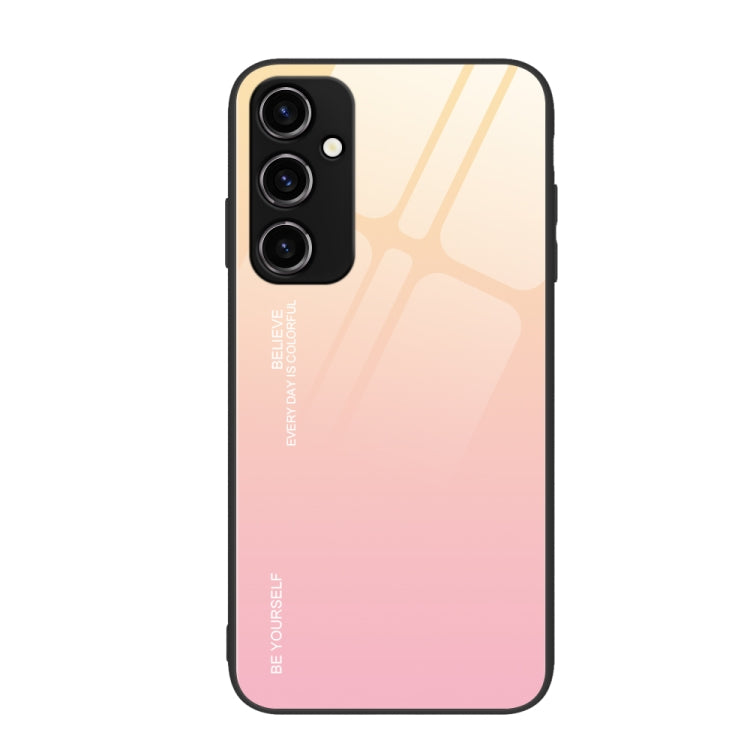 Gradient Color Glass Phone Case, For Samsung Galaxy A54 5G