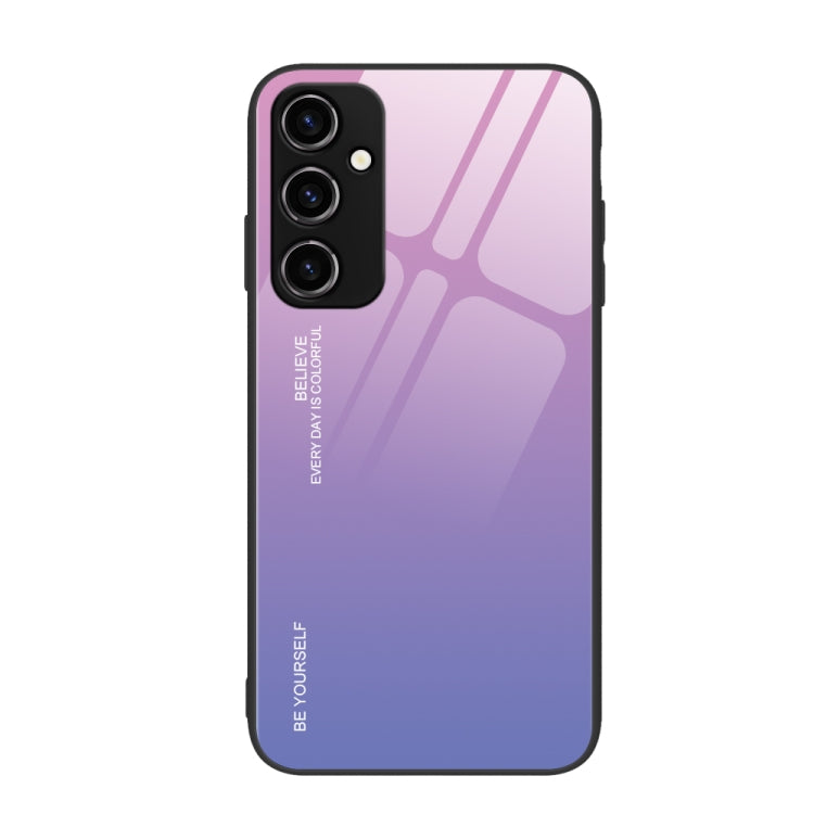 Gradient Color Glass Phone Case, For Samsung Galaxy A54 5G