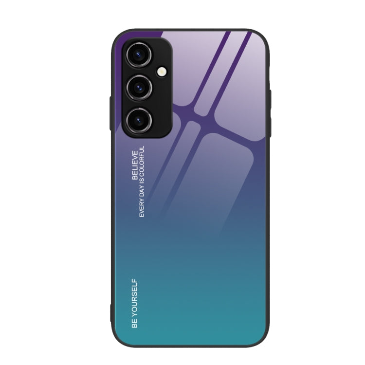 Gradient Color Glass Phone Case, For Samsung Galaxy A54 5G