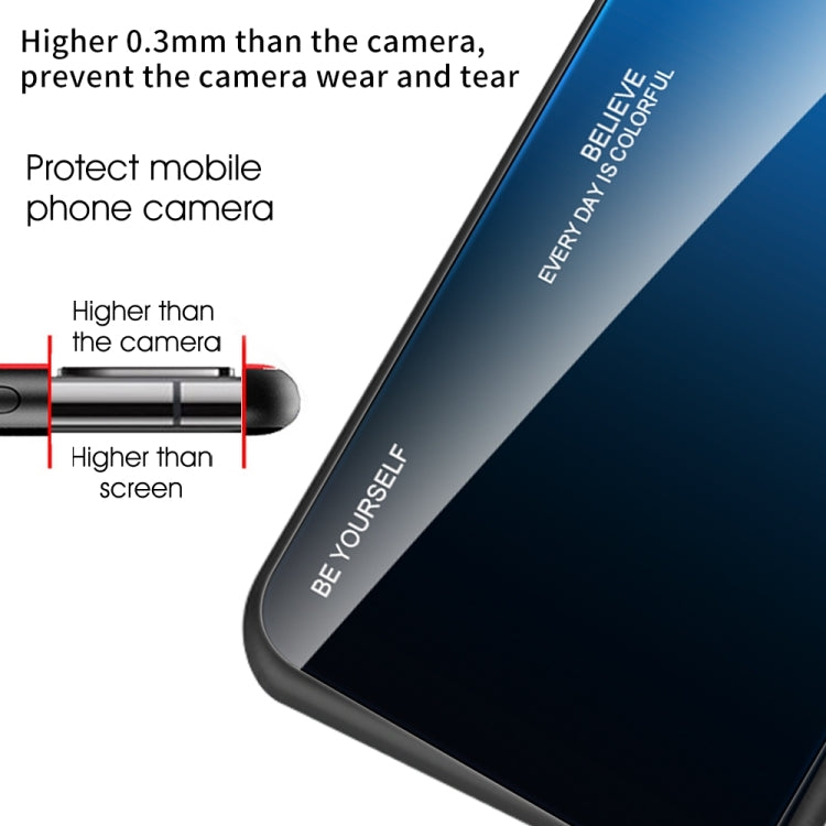 Gradient Color Glass Phone Case, For Samsung Galaxy A54 5G
