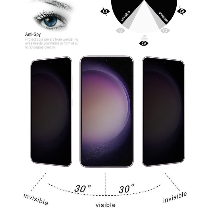 3D Curved Edge Privacy Tempered Glass Film, Not Support Unlock, For Samsung Galaxy S23 5G(1PC), For Samsung Galaxy S23+ 5G(1PC), For Samsung Galaxy S23 Ultra 5G(1PC)