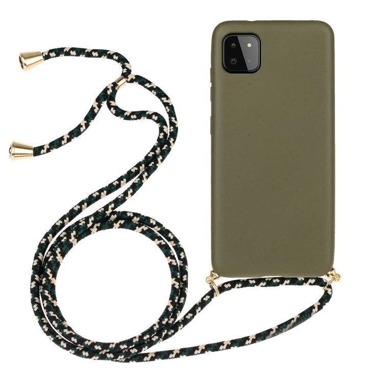 Wheat Straw Material + TPU Phone Case with Lanyard, For Samsung Galaxy A14 5G, For Samsung Galaxy S23 FE 5G, For Samsung Galaxy A34 5G, For Samsung Galaxy A54 5G, For Samsung Galaxy A23, For Samsung Galaxy A22 5G