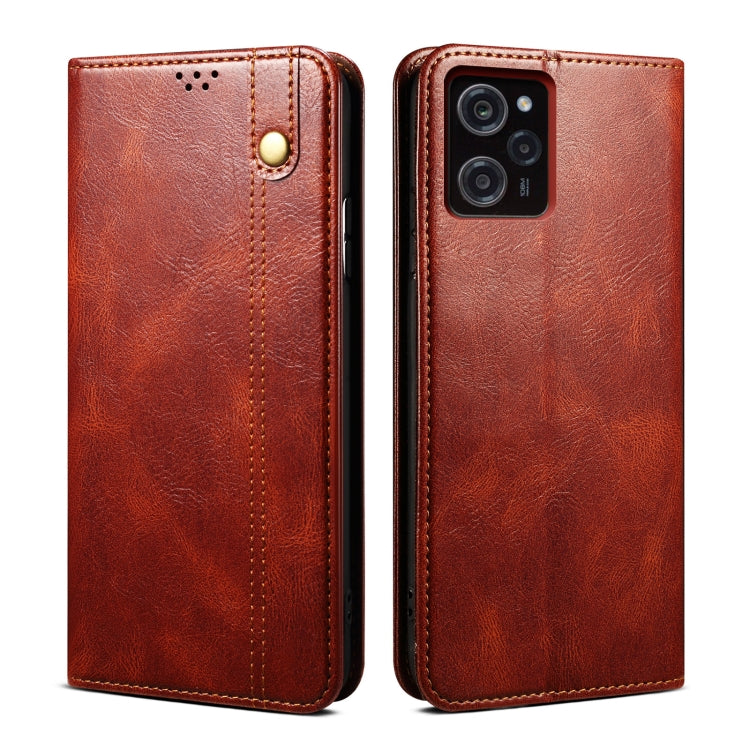 Oil Wax Crazy Horse Texture Leather Phone Case, For Xiaomi Poco C50, For Xiaomi Poco X5 Pro 5G / Redmi Note 12 Pro Speed