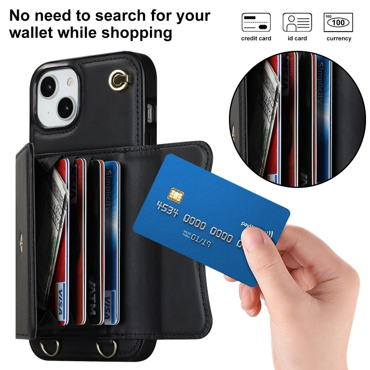 RFID Card Slot Phone Case with Long Lanyard, For iPhone 14 / 13, For iPhone 14 Plus, For iPhone 14 Pro, For iPhone 14 Pro Max, For iPhone 13 Pro Max, For iPhone 12, For iPhone 12 Pro, For iPhone 12 Pro Max