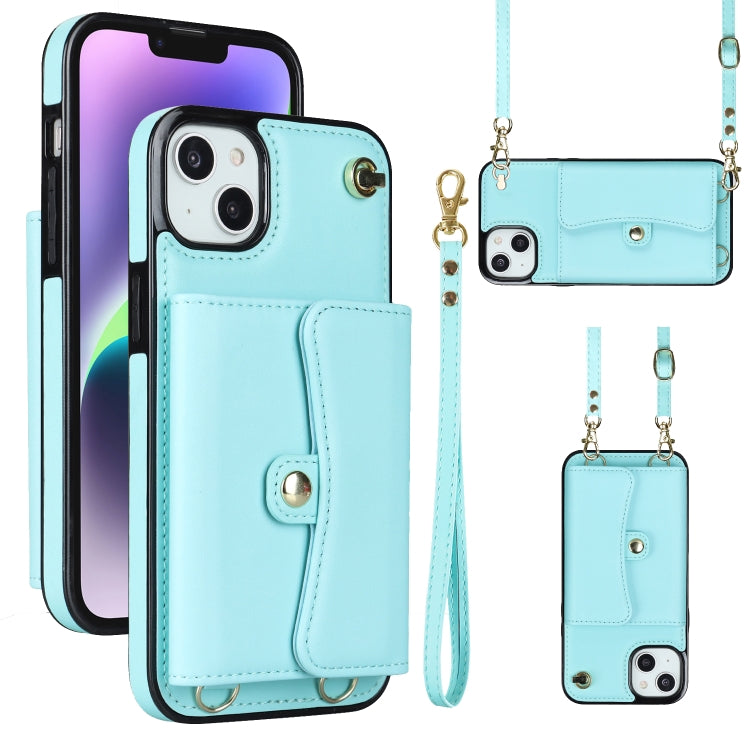 RFID Card Slot Phone Case with Long Lanyard, For iPhone 14 / 13, For iPhone 14 Plus, For iPhone 14 Pro, For iPhone 14 Pro Max, For iPhone 13 Pro Max, For iPhone 12, For iPhone 12 Pro, For iPhone 12 Pro Max