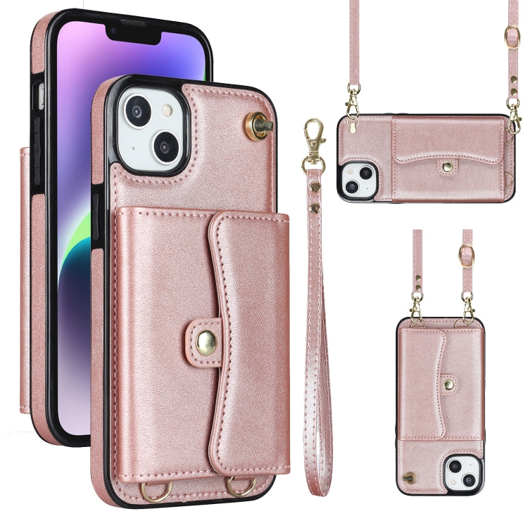 RFID Card Slot Phone Case with Long Lanyard, For iPhone 14 / 13, For iPhone 14 Plus, For iPhone 14 Pro, For iPhone 14 Pro Max, For iPhone 13 Pro Max, For iPhone 12, For iPhone 12 Pro, For iPhone 12 Pro Max