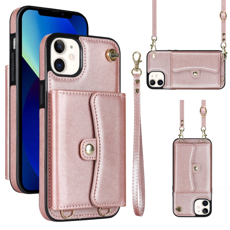 RFID Card Slot Phone Case with Long Lanyard, For iPhone 14 / 13, For iPhone 14 Plus, For iPhone 14 Pro, For iPhone 14 Pro Max, For iPhone 13 Pro Max, For iPhone 12, For iPhone 12 Pro, For iPhone 12 Pro Max
