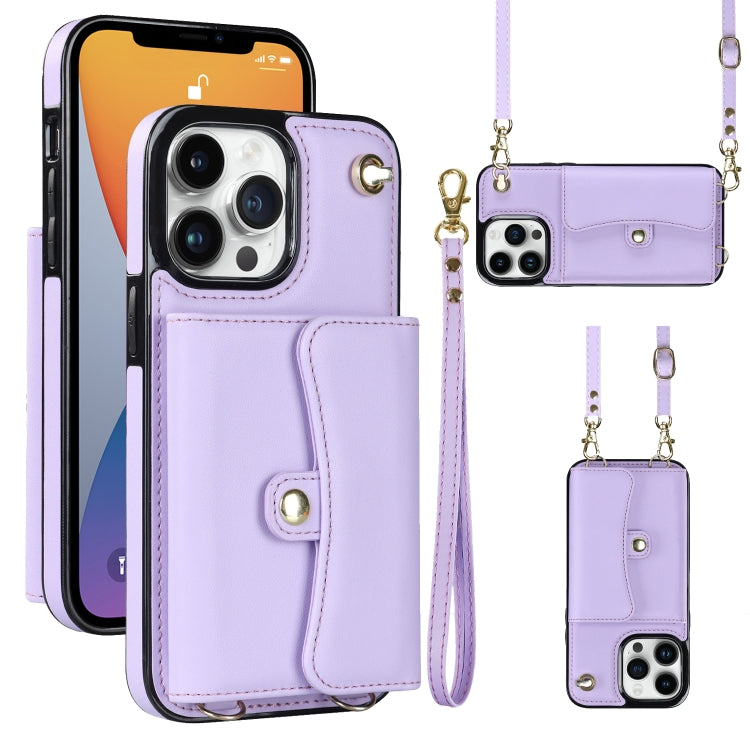 RFID Card Slot Phone Case with Long Lanyard, For iPhone 14 / 13, For iPhone 14 Plus, For iPhone 14 Pro, For iPhone 14 Pro Max, For iPhone 13 Pro Max, For iPhone 12, For iPhone 12 Pro, For iPhone 12 Pro Max