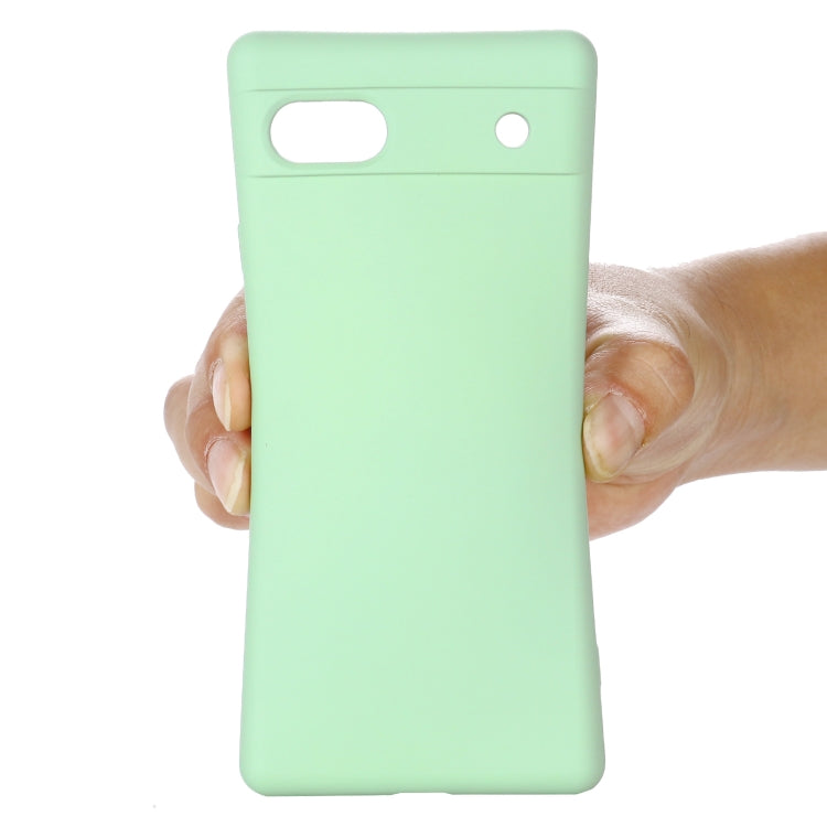 Pure Color Liquid Silicone Shockproof Phone Case, For Google Pixel 7a