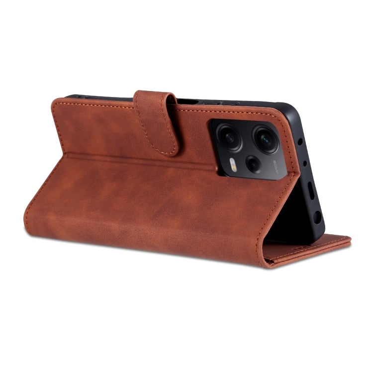 AZNS Skin Feel Calf Texture Flip Leather Phone Case, For Xiaomi Redmi Note 12 5G Global, For Xiaomi Redmi Note 12 Pro 5G Global, For Xiaomi Redmi Note 12 Pro+ 5G Global