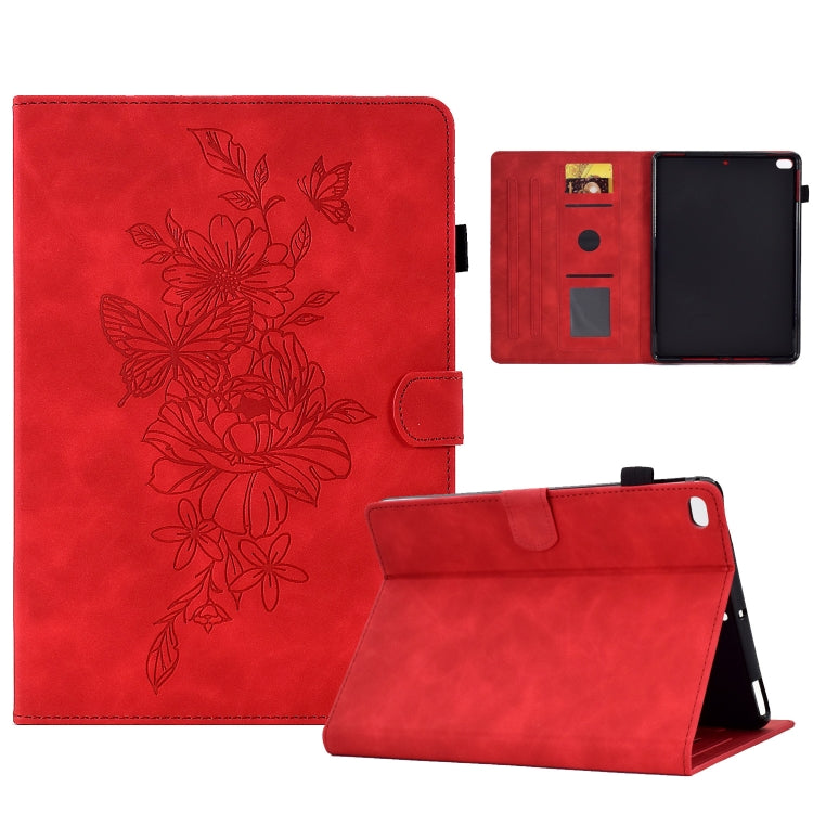 Peony Butterfly Embossed Leather Smart Tablet Case, For iPad 10.2 2020/2019 / Air 10.5 2019, For iPad 2025 / 2022, For iPad Air / Air 2 / 9.7 2017 / 9.7 2018, For iPad mini 2024 / mini 6, For iPad mini 5 / 4 / 3 / 2 / 1                                 ...