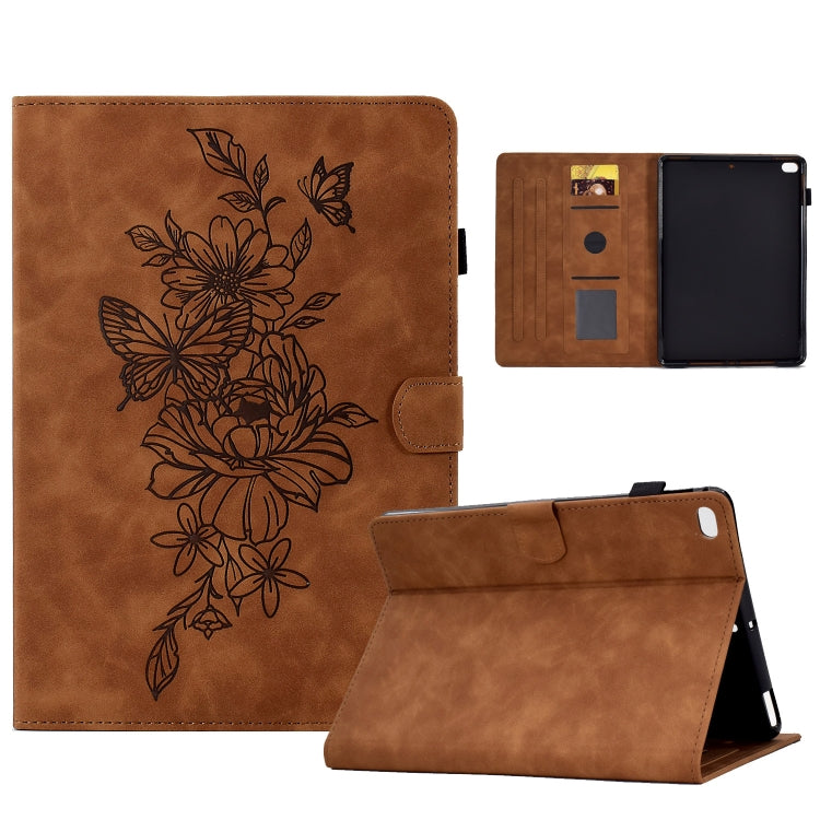 Peony Butterfly Embossed Leather Smart Tablet Case, For iPad 10.2 2020/2019 / Air 10.5 2019, For iPad 2025 / 2022, For iPad Air / Air 2 / 9.7 2017 / 9.7 2018, For iPad mini 2024 / mini 6, For iPad mini 5 / 4 / 3 / 2 / 1                                 ...