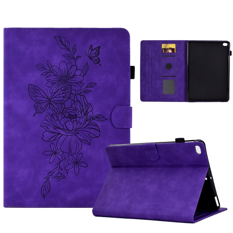 Peony Butterfly Embossed Leather Smart Tablet Case, For iPad 10.2 2020/2019 / Air 10.5 2019, For iPad 2025 / 2022, For iPad Air / Air 2 / 9.7 2017 / 9.7 2018, For iPad mini 2024 / mini 6, For iPad mini 5 / 4 / 3 / 2 / 1                                 ...