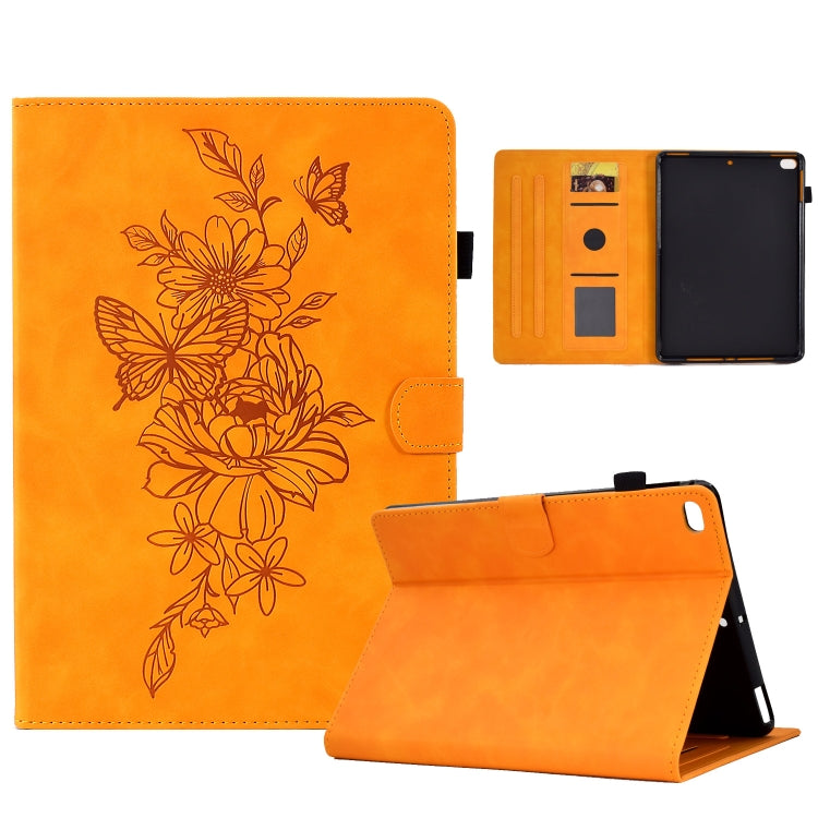 Peony Butterfly Embossed Leather Smart Tablet Case, For iPad 10.2 2020/2019 / Air 10.5 2019, For iPad 2025 / 2022, For iPad Air / Air 2 / 9.7 2017 / 9.7 2018, For iPad mini 2024 / mini 6, For iPad mini 5 / 4 / 3 / 2 / 1                                 ...