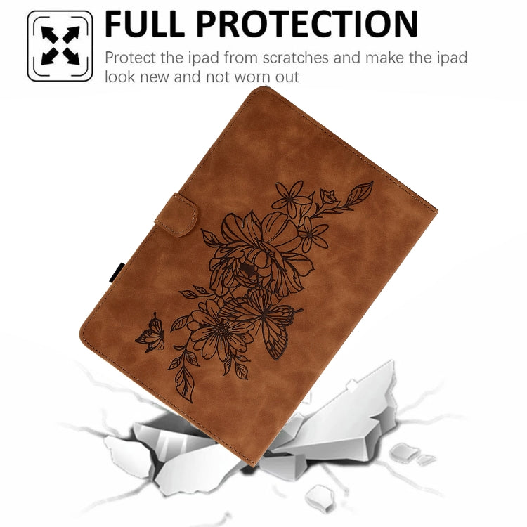 Peony Butterfly Embossed Leather Smart Tablet Case, For Amazon Kindle 11th 2024 / 2022, For Amazon Kindle Fire HD10 2021, For Amazon Kindle Fire HD8 2022, For Amazon Kindle Fire HD8 2018/2017/2016, For Amazon Kindle Fire HD8 2020                       ...