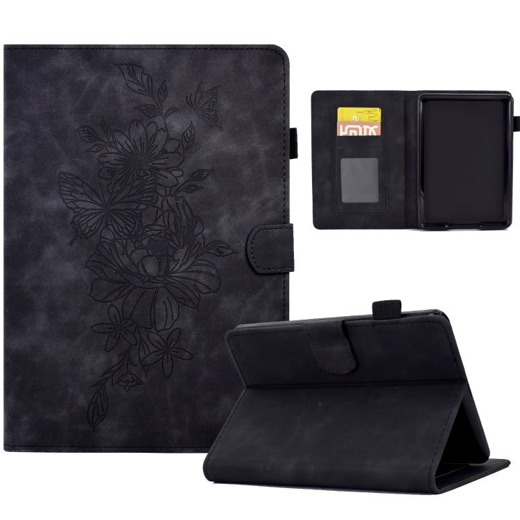 Peony Butterfly Embossed Leather Smart Tablet Case, For Amazon Kindle 11th 2024 / 2022, For Amazon Kindle Fire HD10 2021, For Amazon Kindle Fire HD8 2022, For Amazon Kindle Fire HD8 2018/2017/2016, For Amazon Kindle Fire HD8 2020                       ...